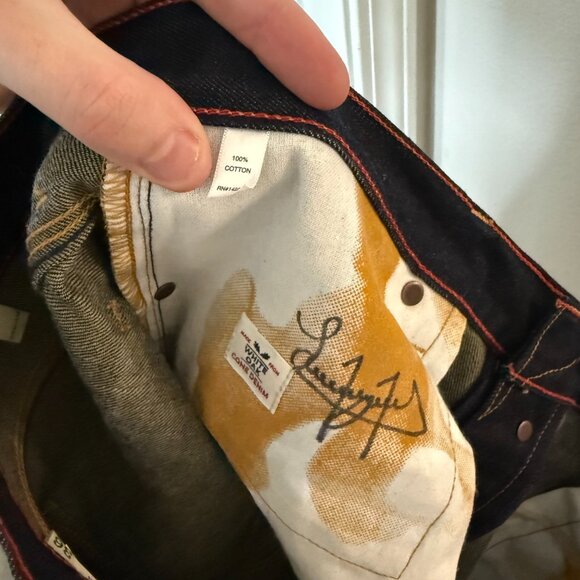 Raleigh Denim Workshop Graham Raw Selvedge Jeans Size 36 - Picture 4 of 6